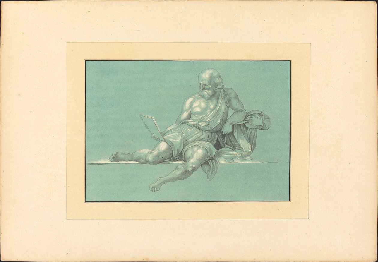 Diogenes av Maria Catharina Prestel after Giorgio Vasari after Raphael