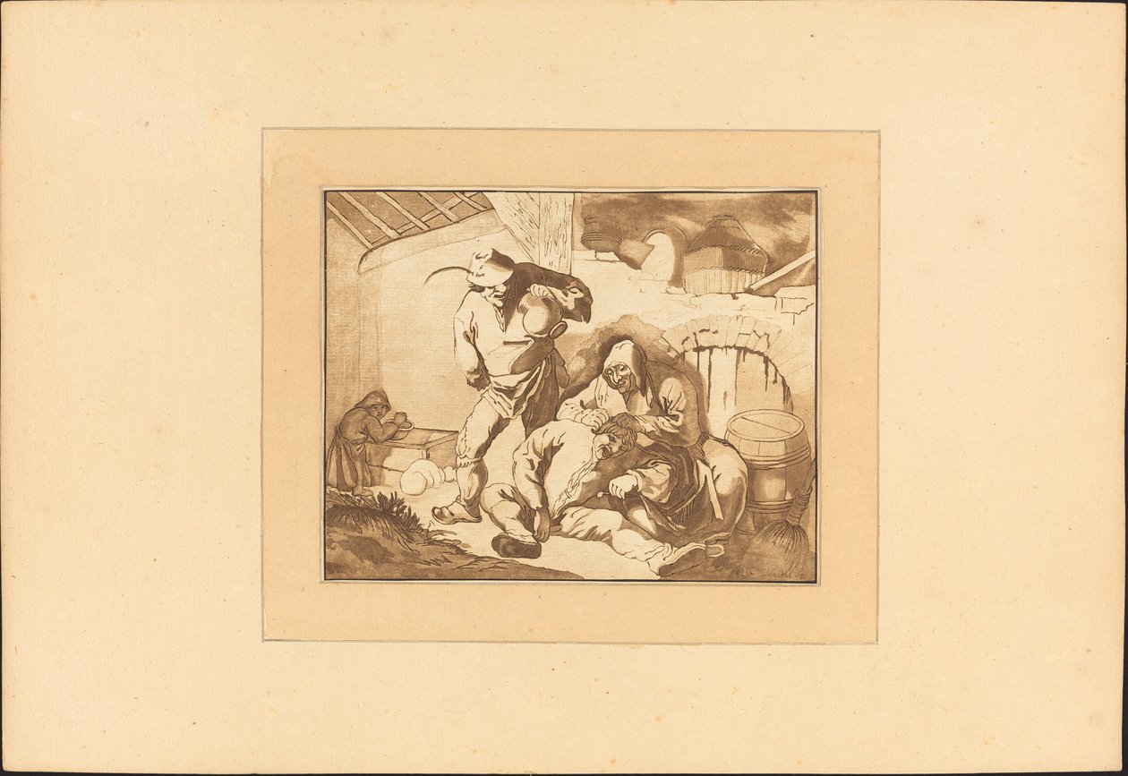 Bondescen av Maria Catharina Prestel after Isack van Ostade