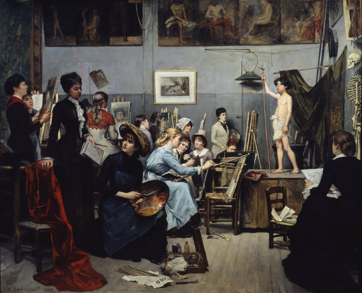 Akademin Julians studio av Maria Konstantinova Bashkirtseva