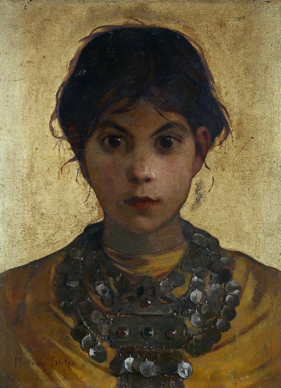 En Capri-häxa, 1884-85 av Marianne Stokes