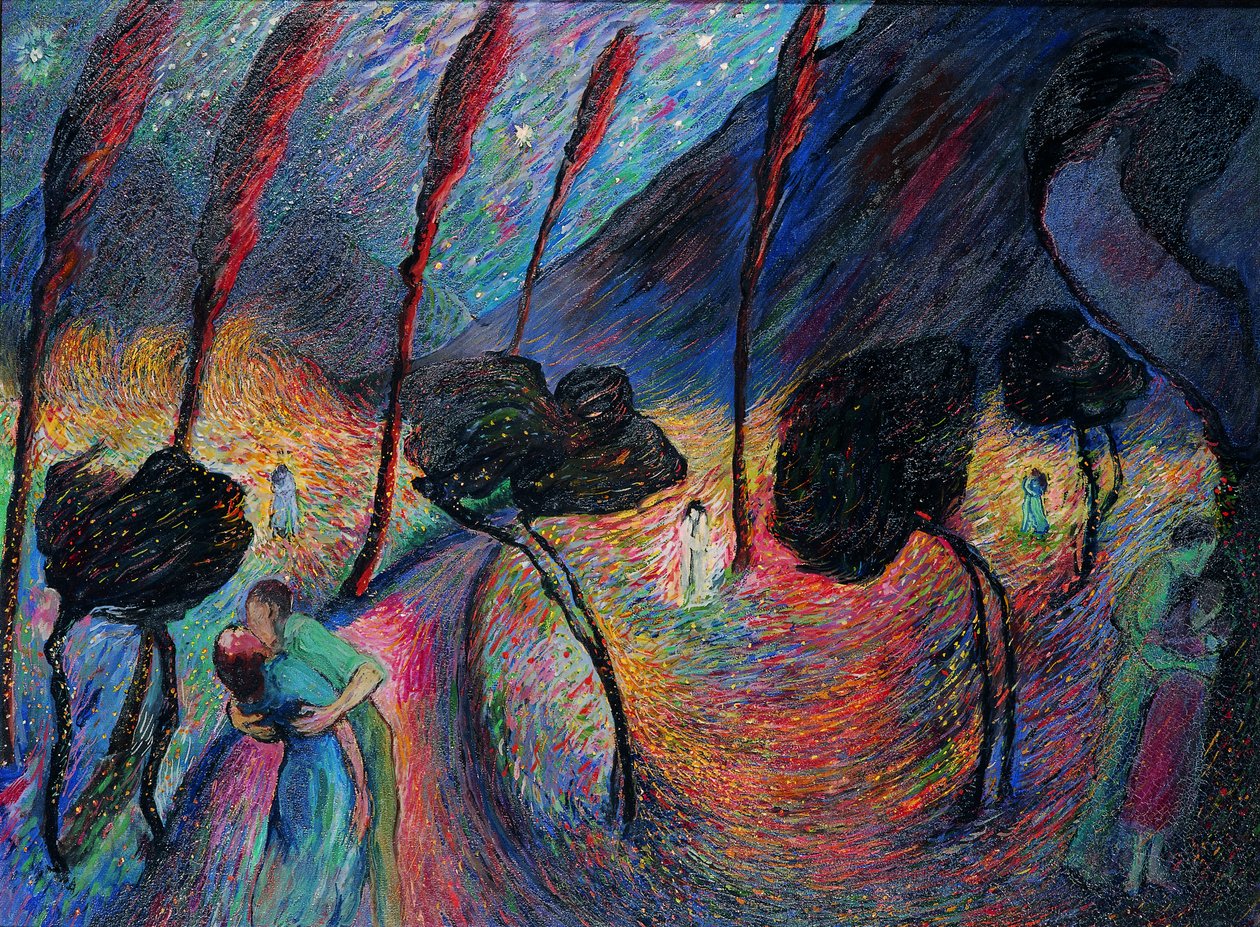 Virvel av kärlek, ca. 1917. av Marianne von Werefkin