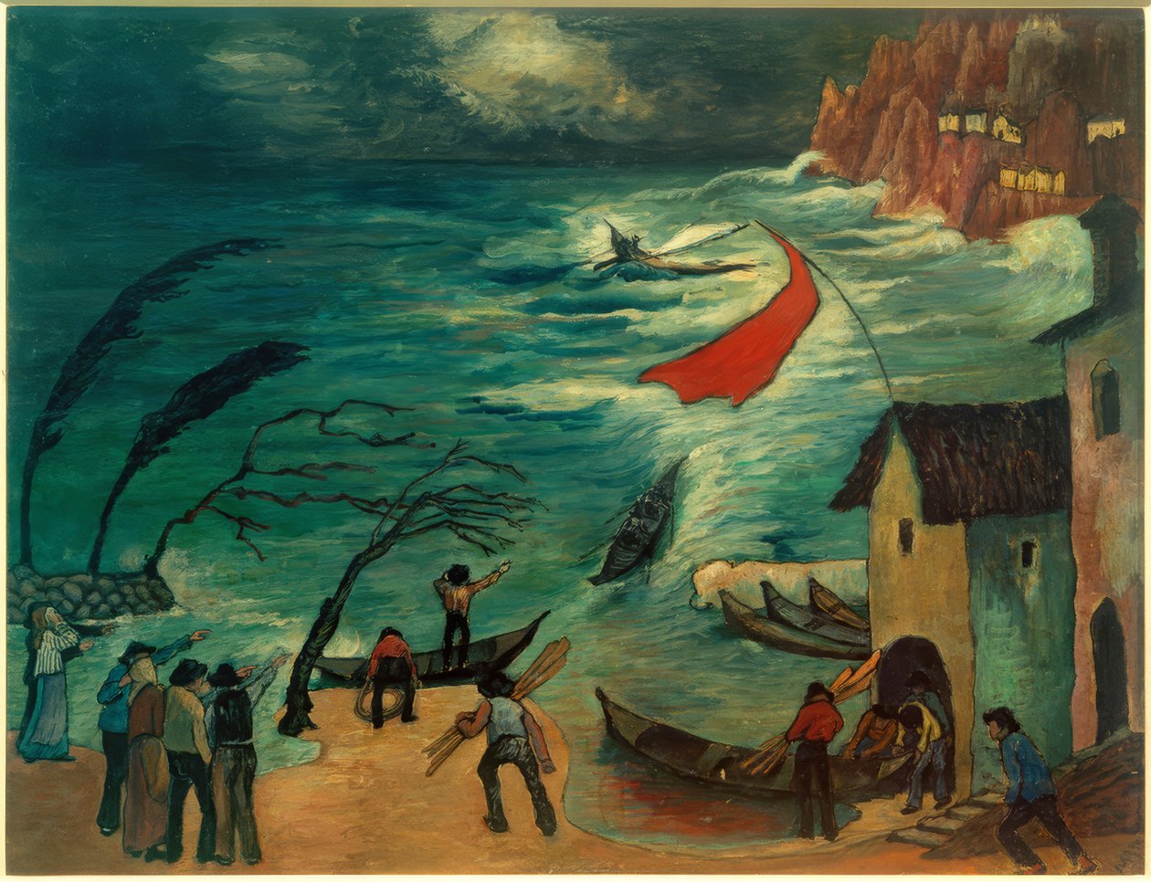 Fiskare i stormen av Marianne von Werefkin