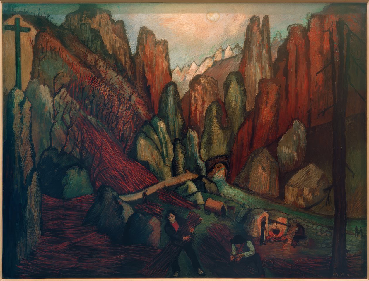 skogsarbetare av Marianne von Werefkin