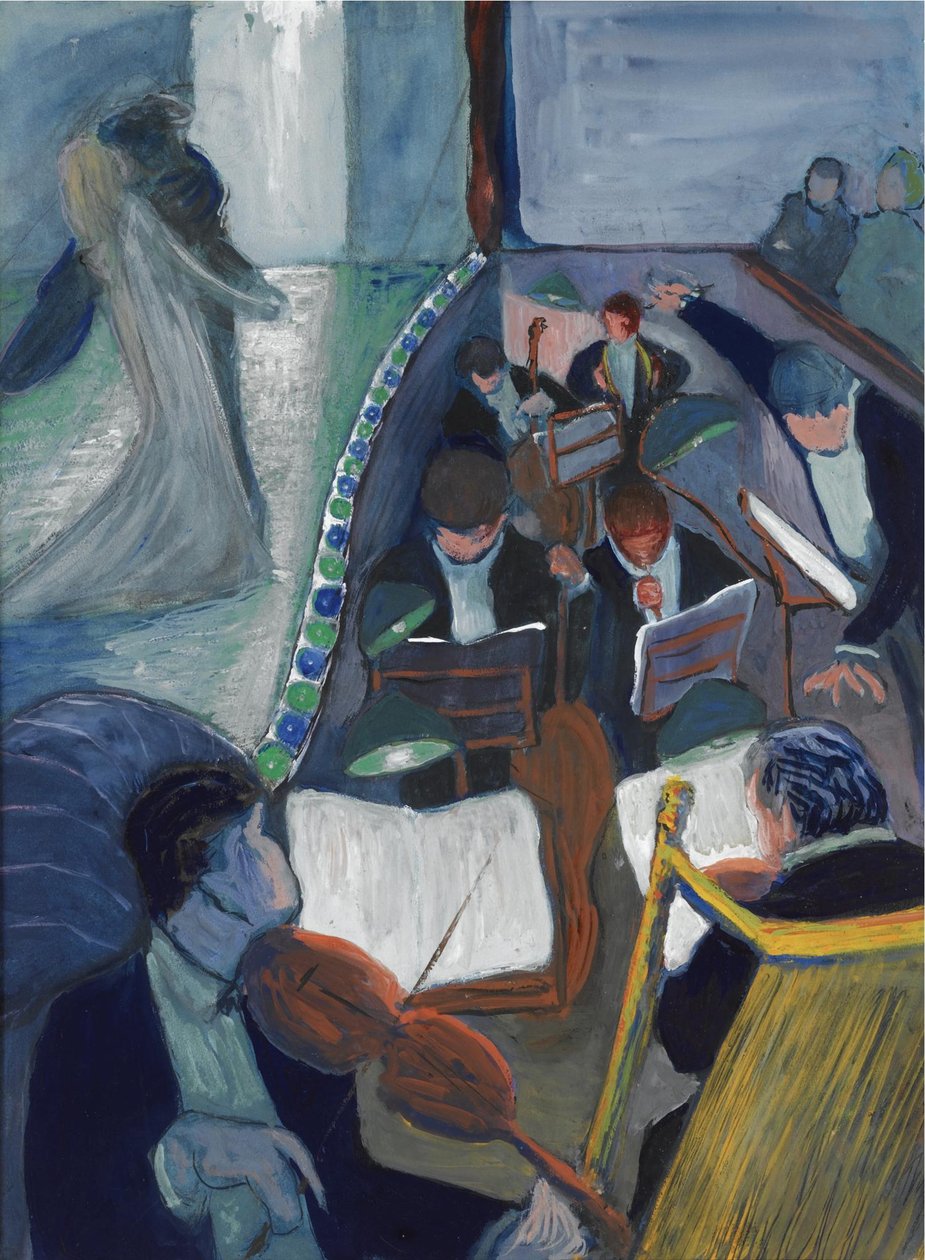 På teatern I, 1906-1907 av Marianne von Werefkin