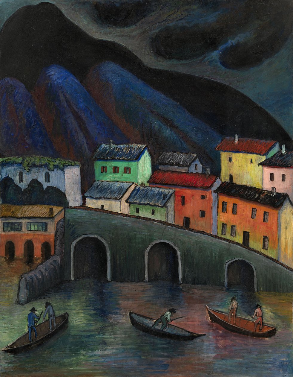 Nattfiske i Ascona, 1920-1930-talet av Marianne von Werefkin