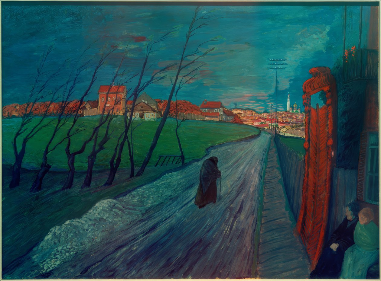 Stad i Litauen av Marianne von Werefkin