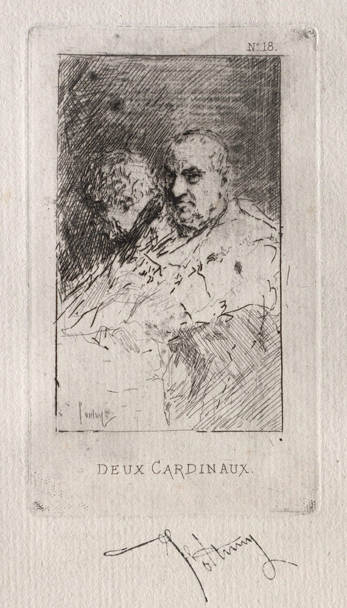 Två kardinaler. av Mariano José María Bernardo Fortuny y Carbó