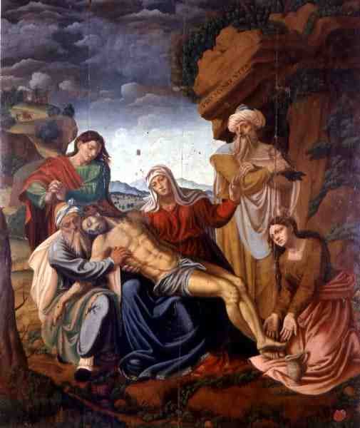 Pieta of the Converted (olja på panel) av Mariano Riccio