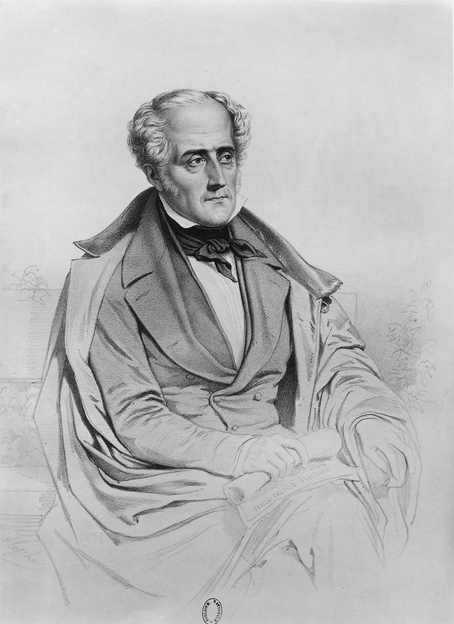 Porträtt av Chateaubriand av Marie Alexandre Alophe