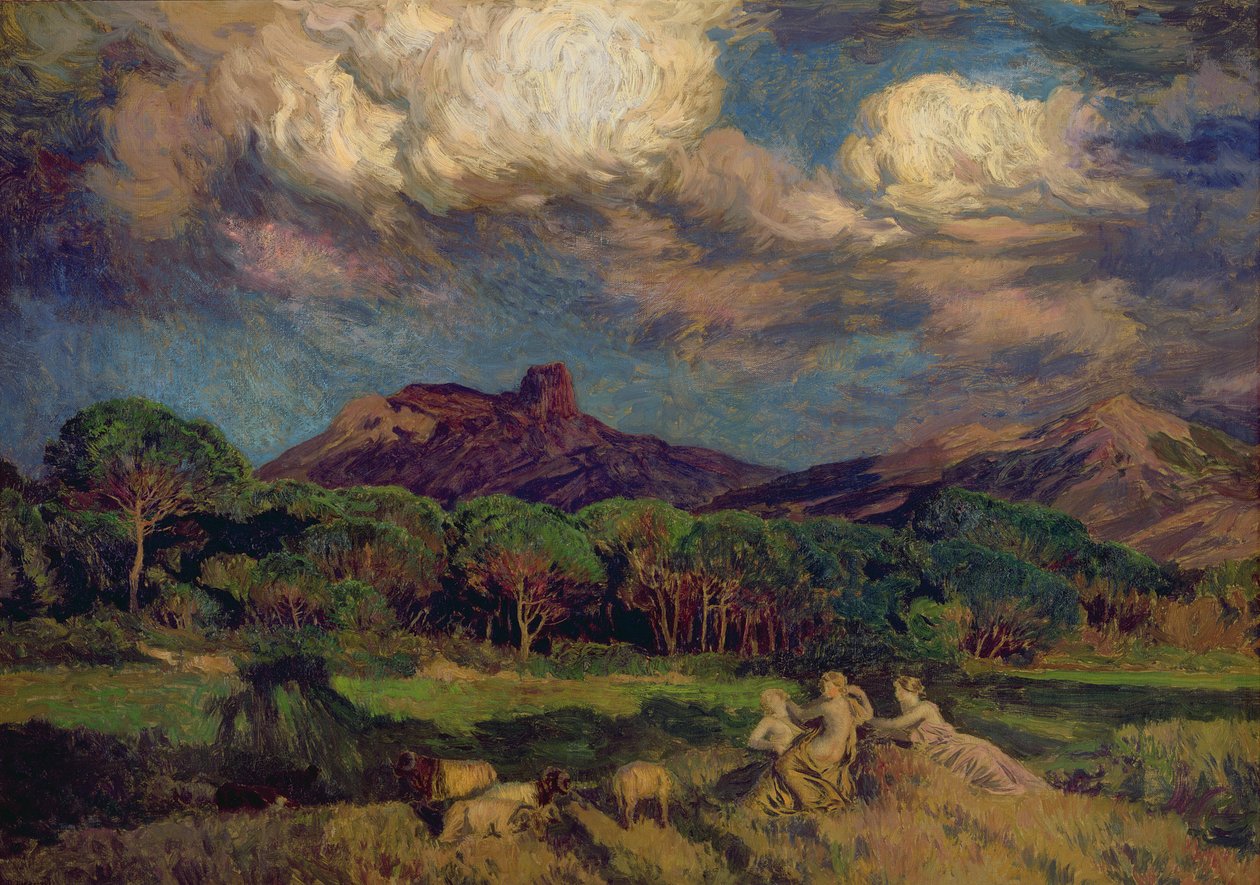 Dryaderna av Marie Auguste Emile Rene Menard