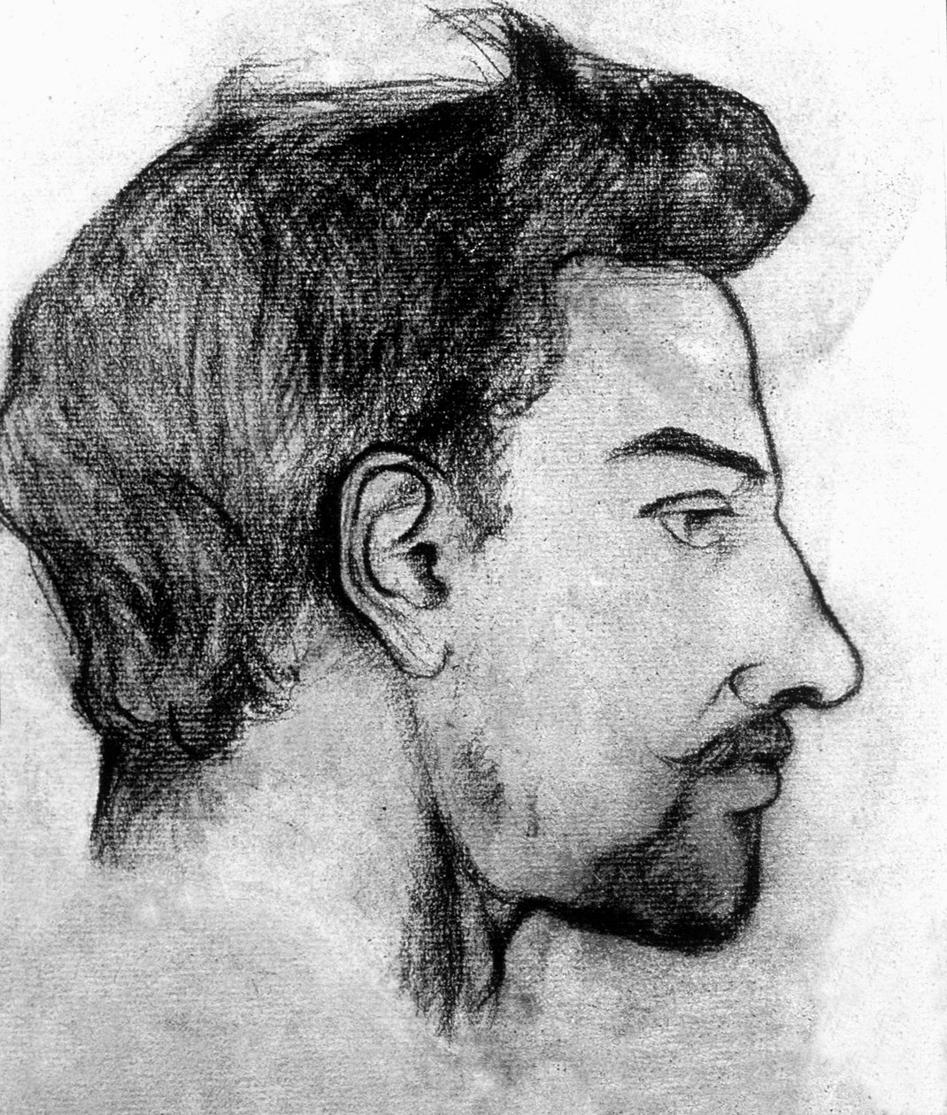 Maurice Utrillo, 1910 (kol på papper) av Marie Clementine (Suzanne) Valadon