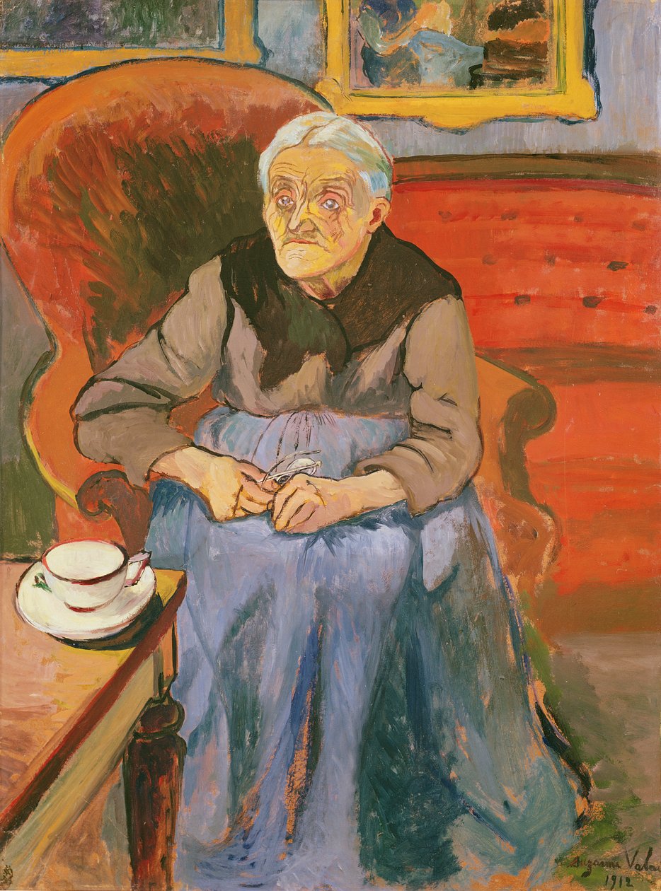 Porträtt av konstnärens mor, 1912 av Marie Clementine (Suzanne) Valadon