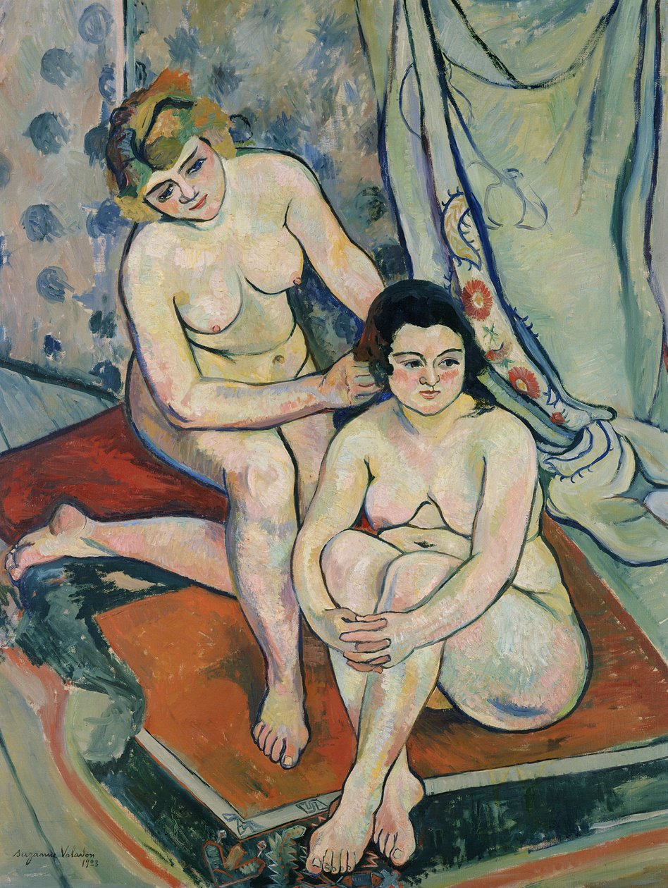 De två badarna, 1923 av Marie Clementine (Suzanne) Valadon