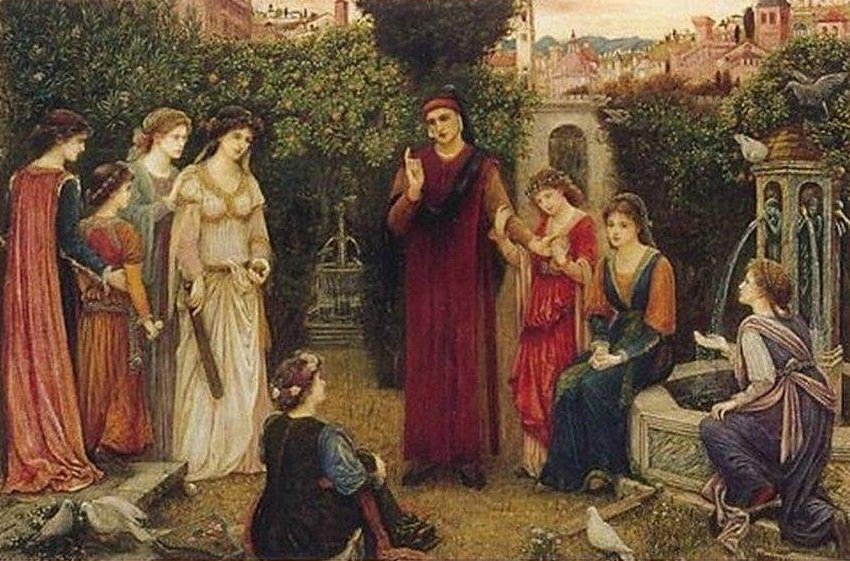 Dante at Verona av Marie Spartali Stillman
