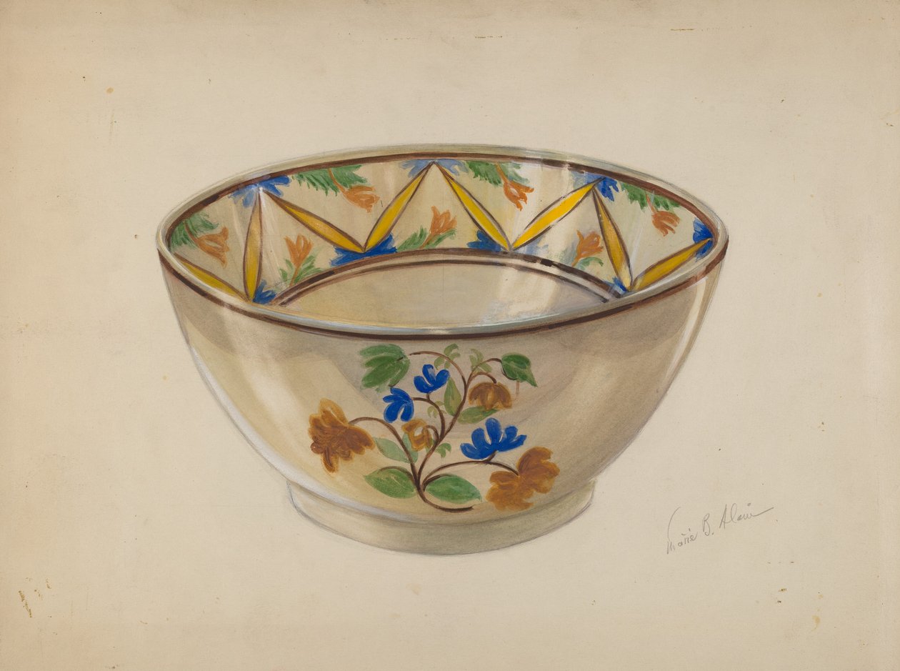 Skål, c. 1936. av Marie Alain