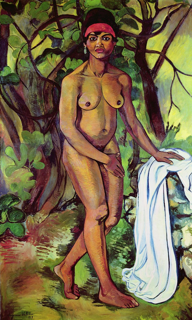 Naken svart kvinna av Marie Clementine (Suzanne) Valadon