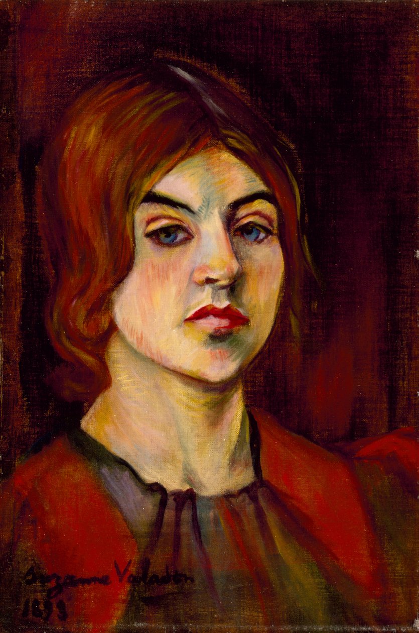Självporträtt, 1898 av Marie Clementine (Suzanne) Valadon