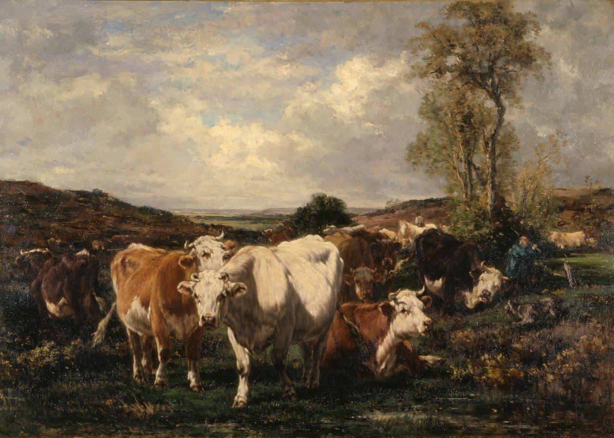 Herd (olja på duk) av Marie Dieterle