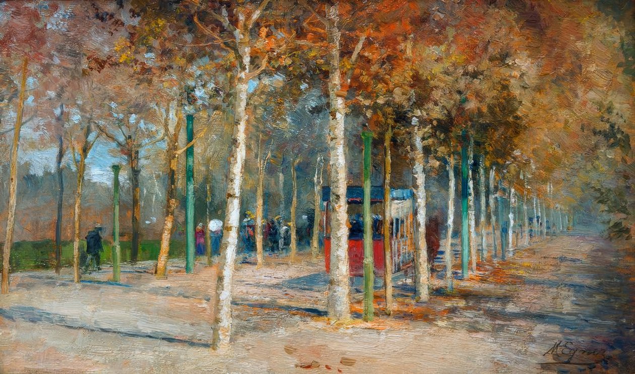 Spårvagn på Lido av Marie Egner