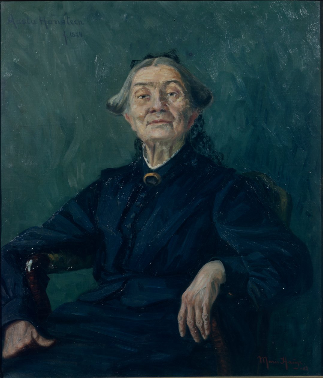 År Hansteen (olja på duk) av Marie Hauge
