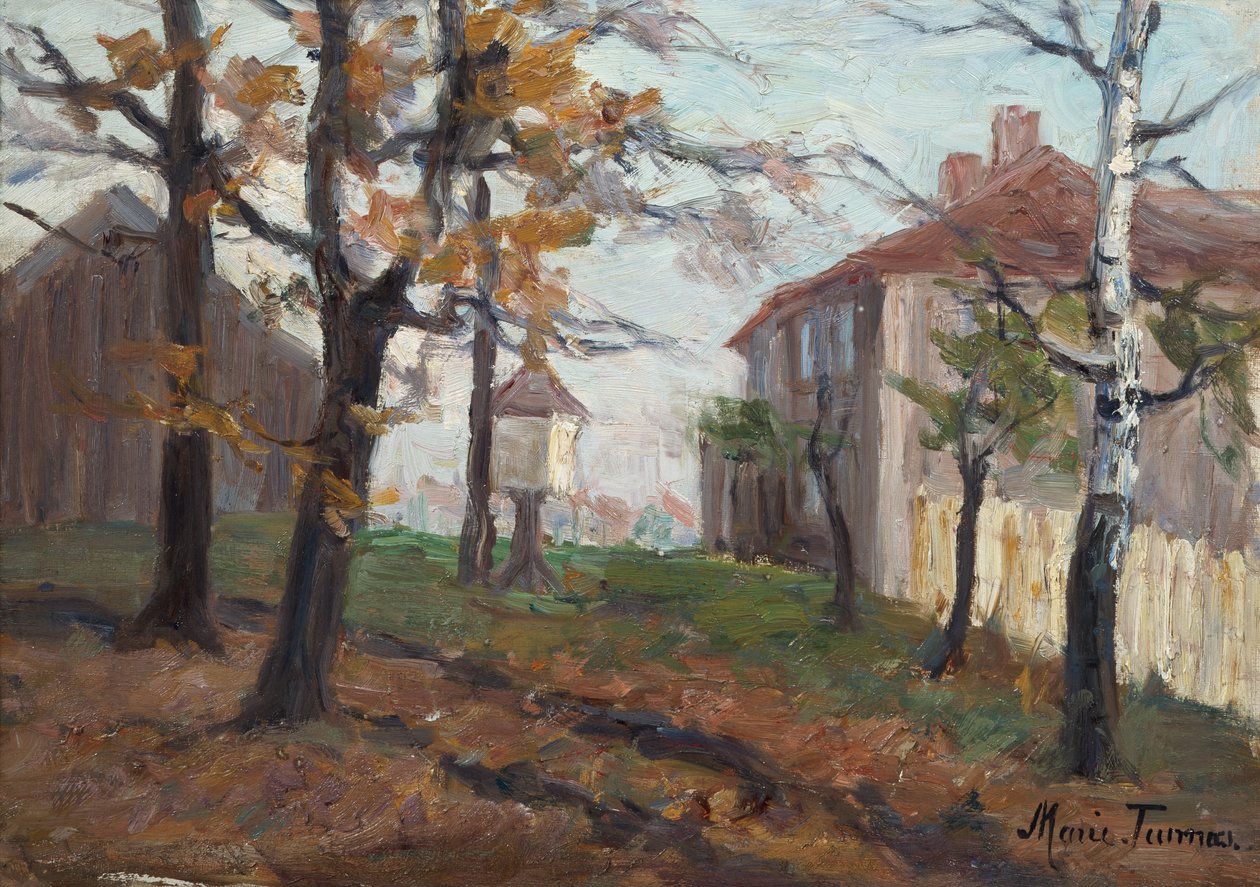 Vøien gård, Sagene (målning) av Marie Tannæs
