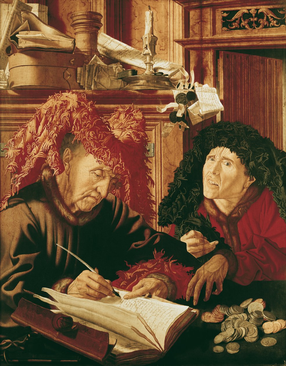 Två skatteindrivare, c.1540 av Marinus van Roejmerswaelen