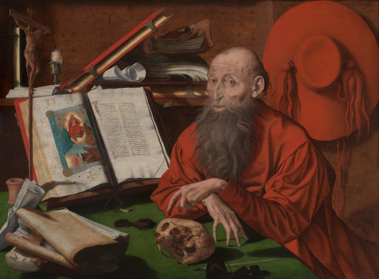 Sankt Jerome av Marinus van Reymerswaele