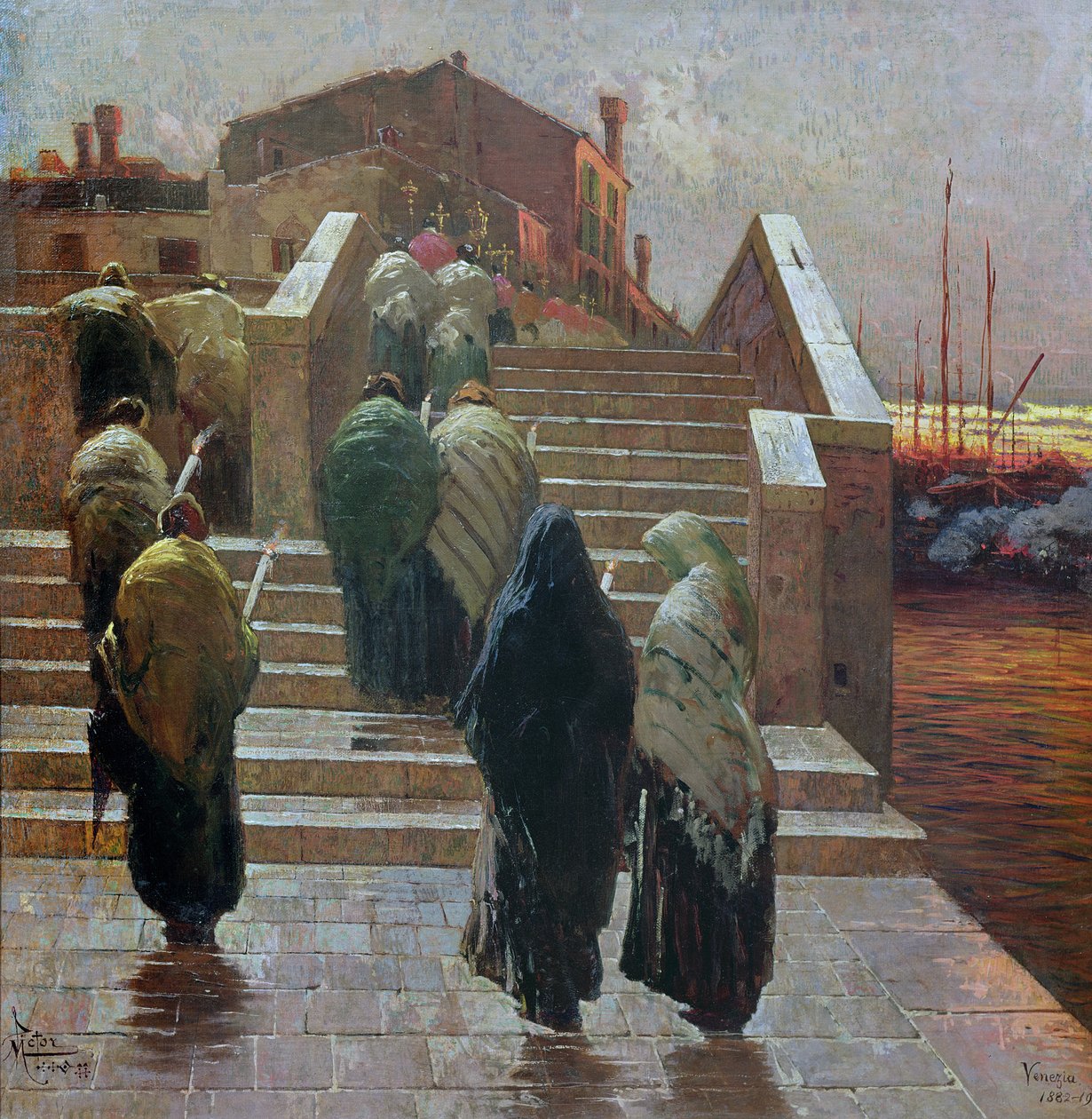 Evening Red, från Beau Temps Espoir, 1882-1902 av Mario de Maria