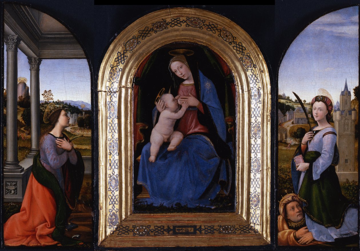 Triptyk av Mariotto Albertinelli