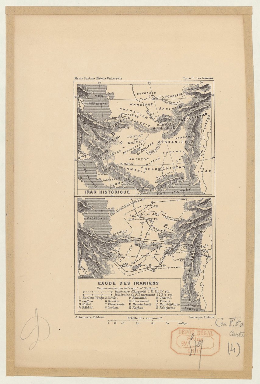 Historiska Iran; Iraniernas uttåg av Marius Fontane