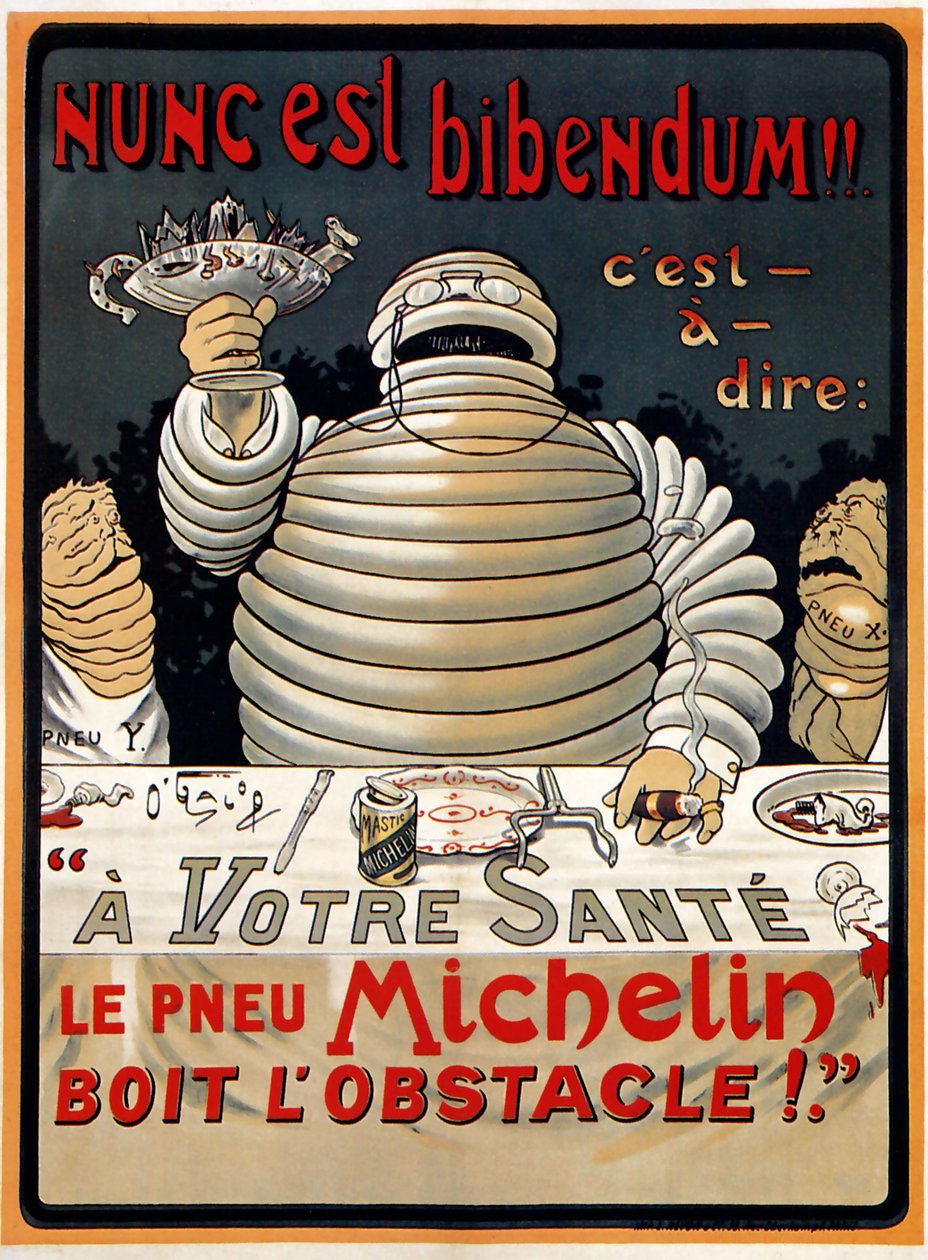 "Nunc est Bibendum" Michelin av Marius (1867 1946) Rossillon