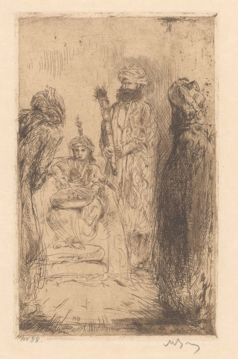 Östlig prins av Marius Bauer (signed by artist)