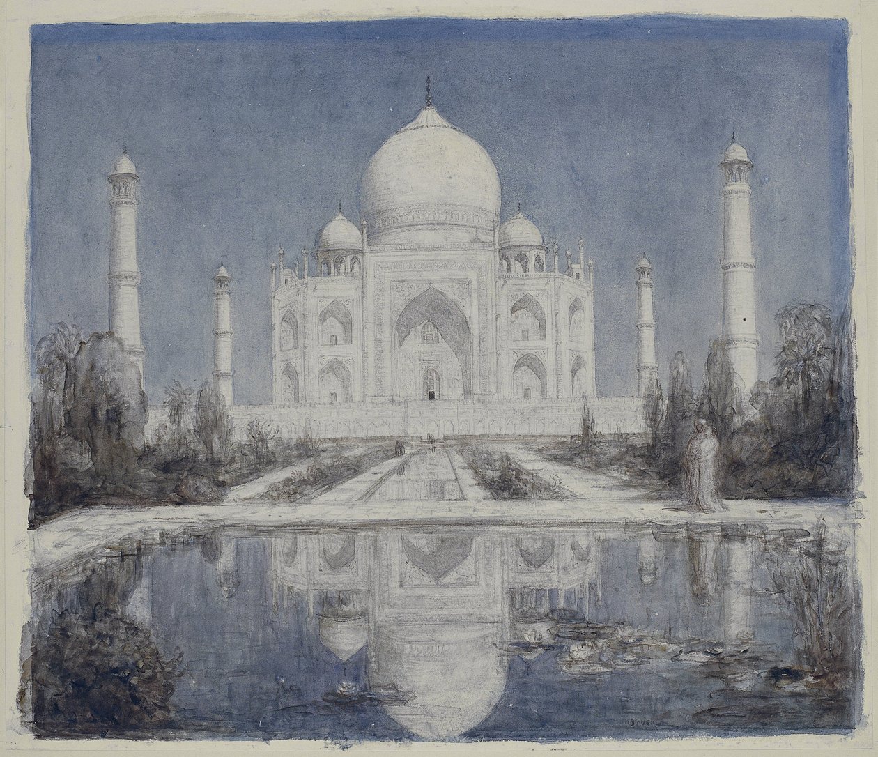 Taj Mahal i månsken av Marius Bauer