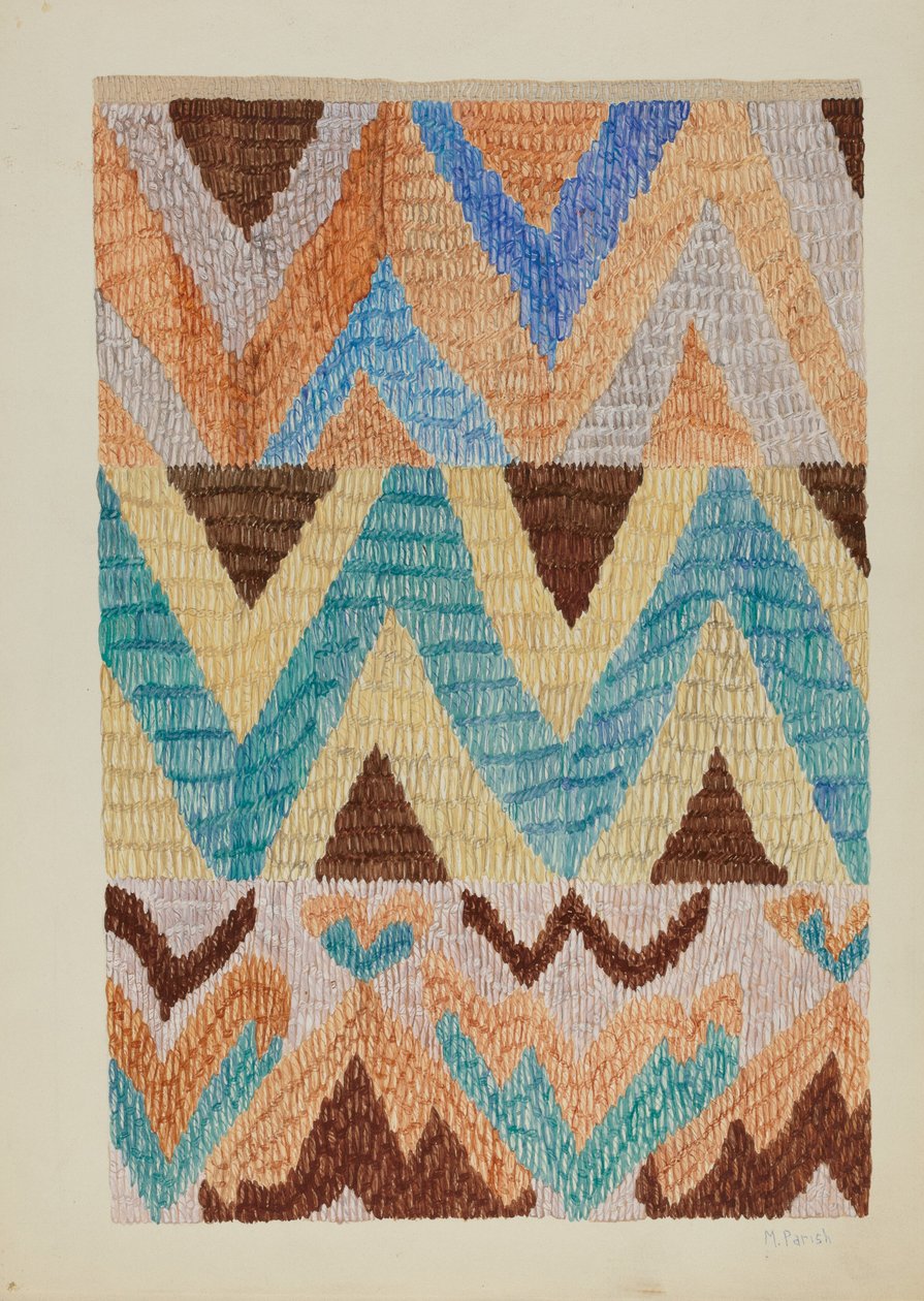 Colcha överkast, ca. 1937. av Marjery Parish