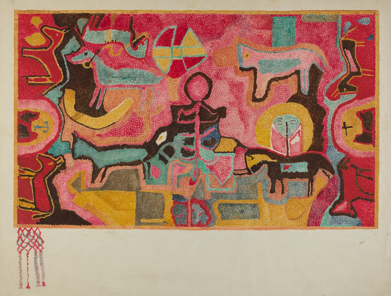 Hooked Rug, ca. 1937. av Marjery Parish