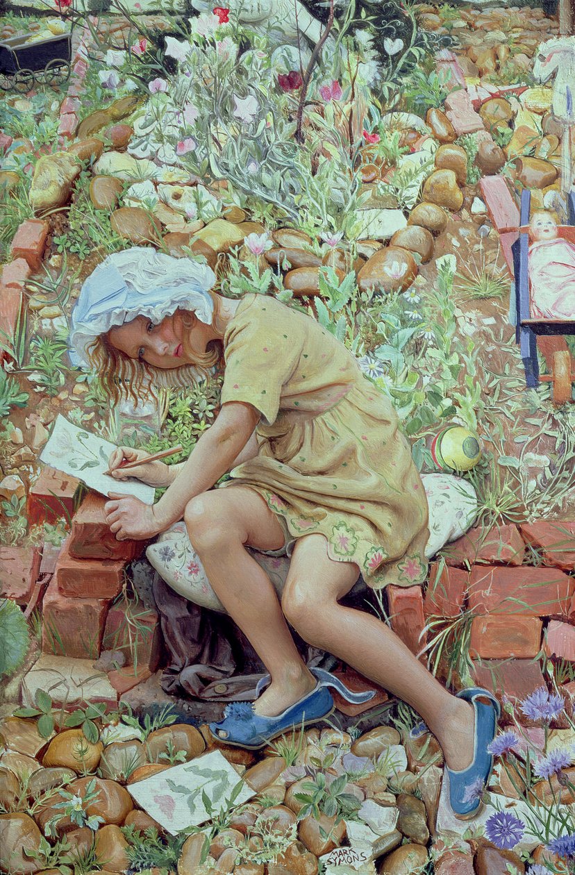 Molly i trädgården, 1930 av Mark Lancelot Symons