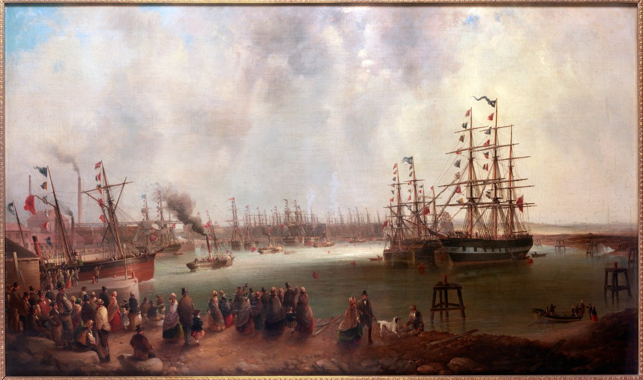 Öppnandet av Tyne Dock, 1859 av Mark Thompson
