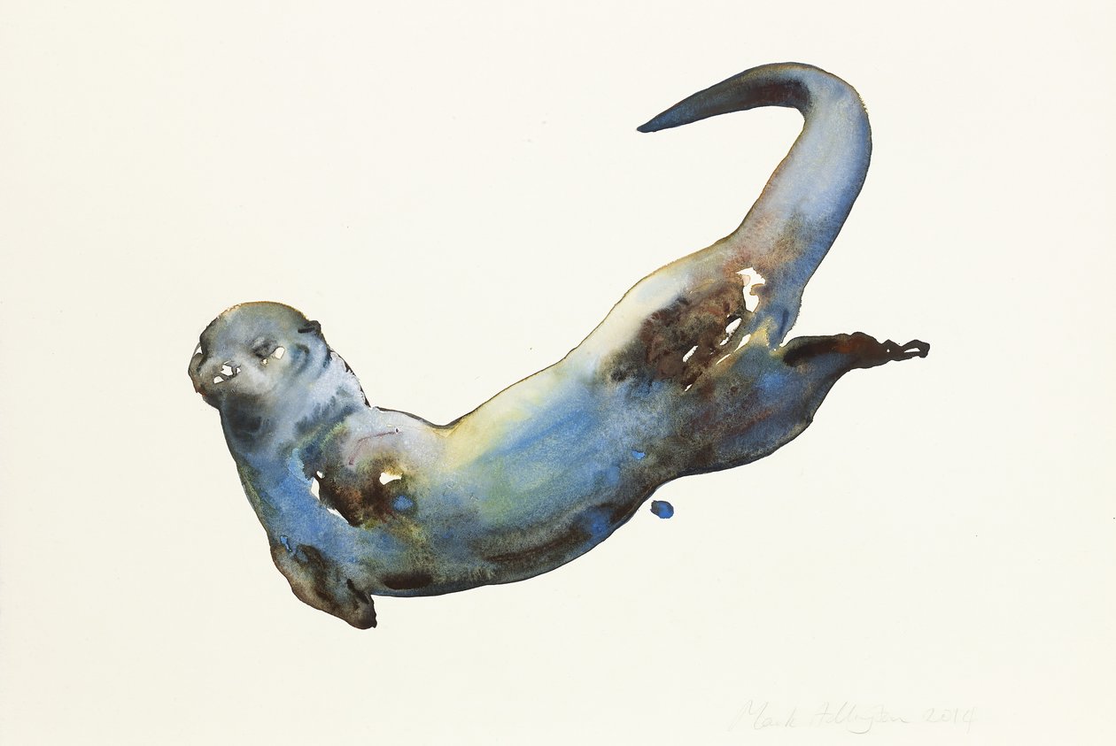 Aqua, 2014, (akvarell på papper) av Mark Adlington