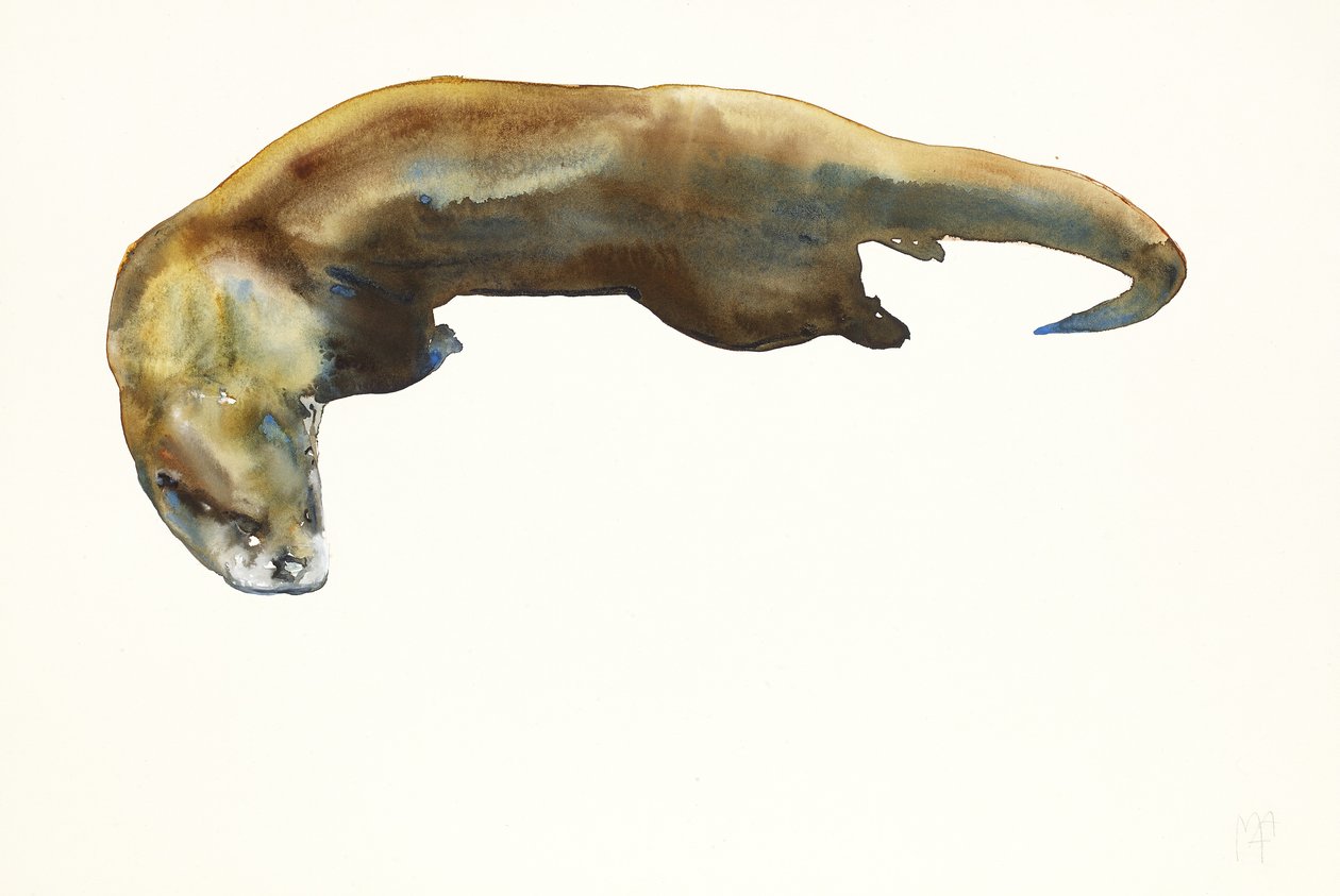 Guld, akvarell på papper (2014) av Mark Adlington