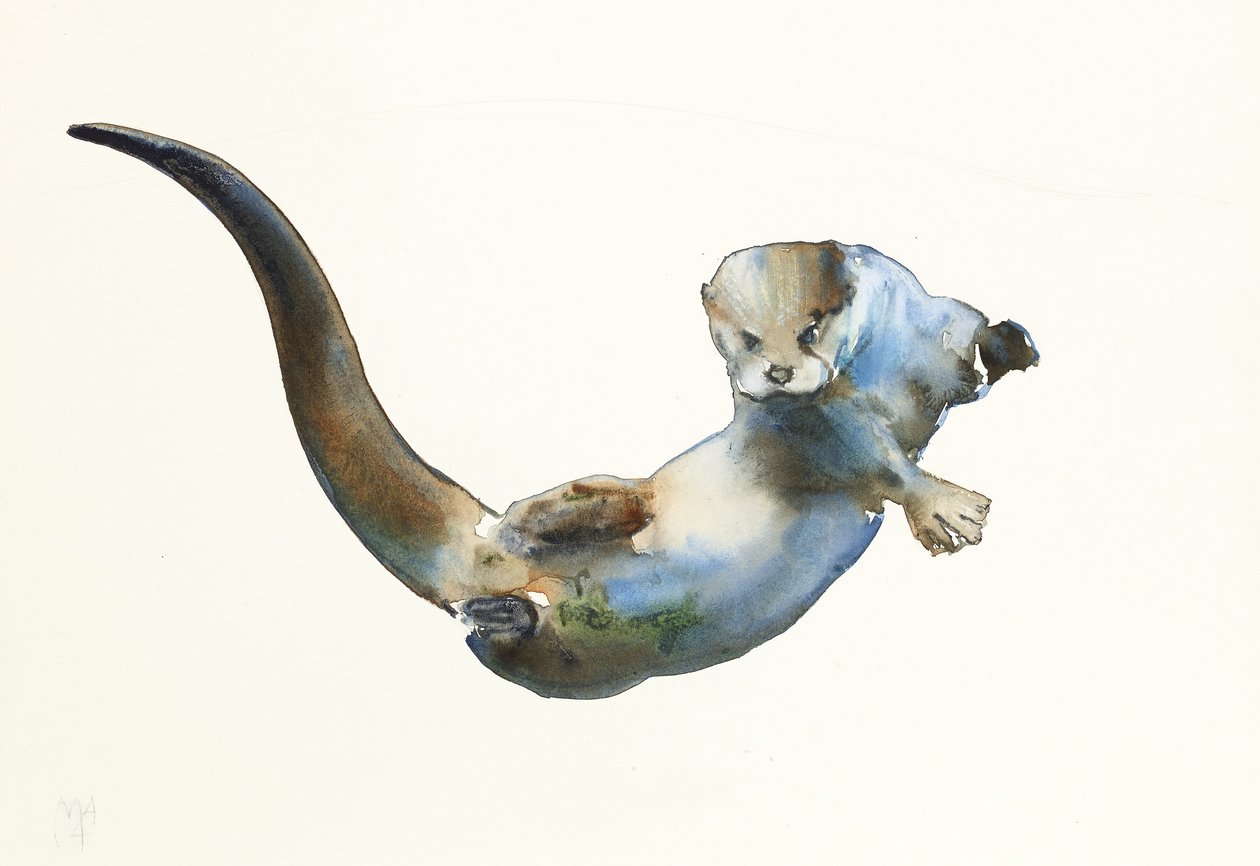 Hunter, 2014, (akvarell på papper) av Mark Adlington