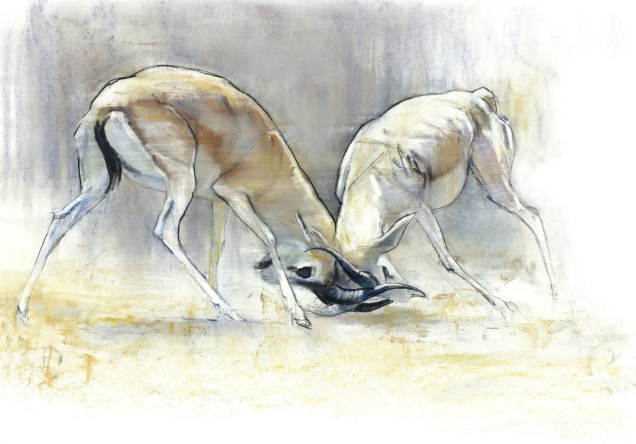 Sandgaseller, 2009 (conte & kol på papper) av Mark Adlington