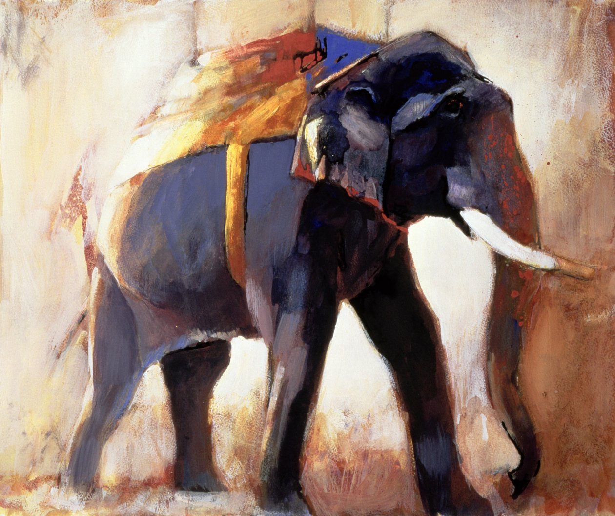 Shivaji, Khana, 1996 (blandmedia på papper) av Mark Adlington