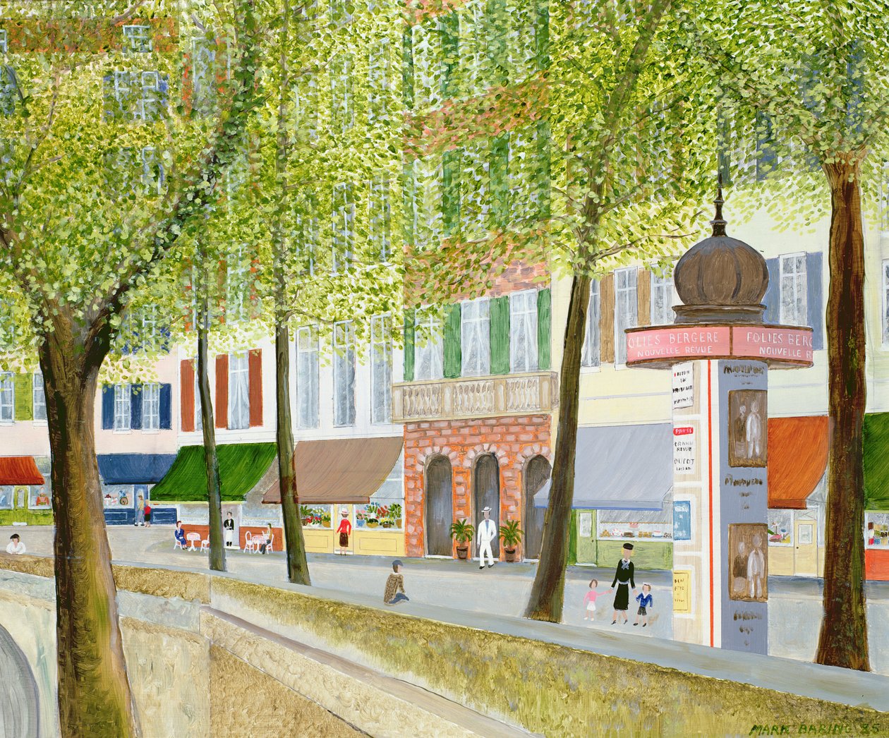 Paris-scenen av Mark Baring