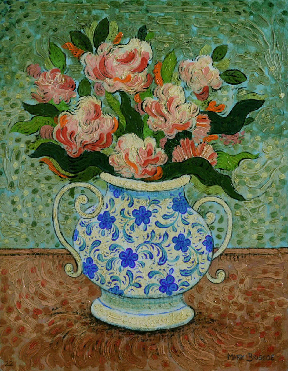 Happy Cluster, 2022 (olja på pannå) av Mark Briscoe