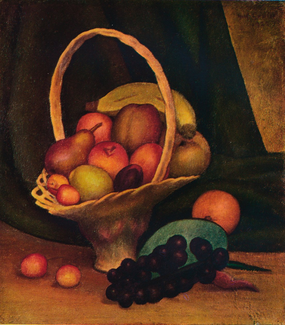 Korg med frukt, c1922 av Mark Gertler