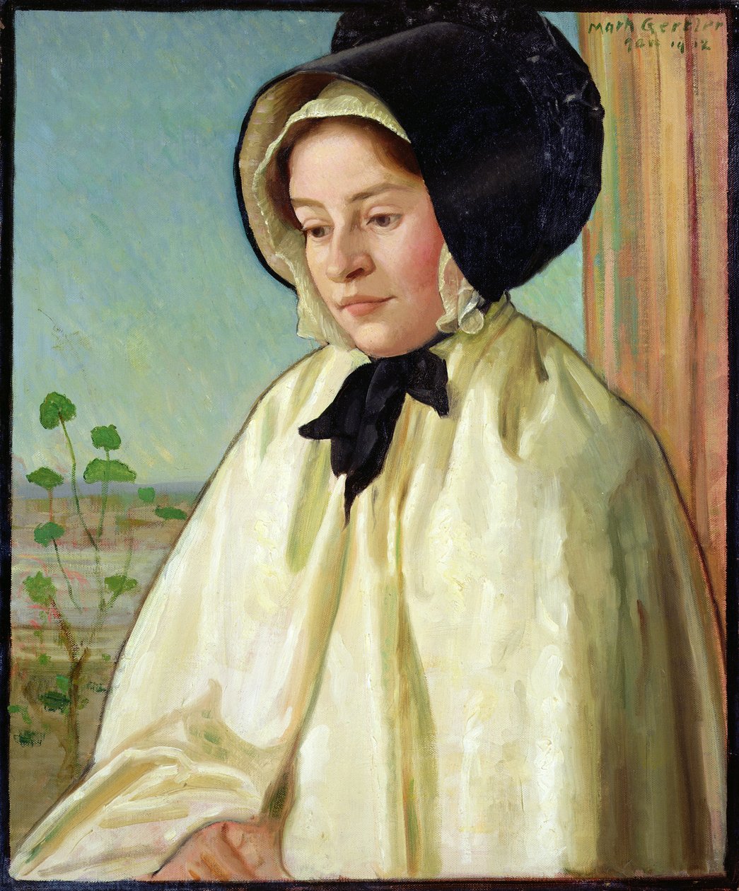 Porträtt av Alice Irene Harvey av Mark Gertler