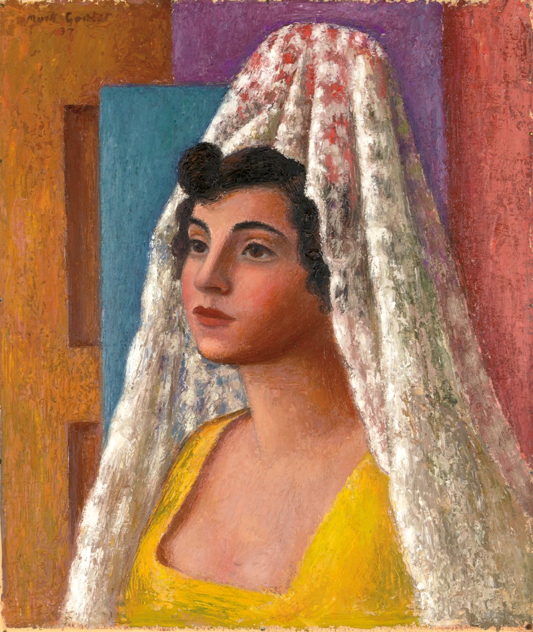 Porträtt av Dorothy Morland av Mark Gertler