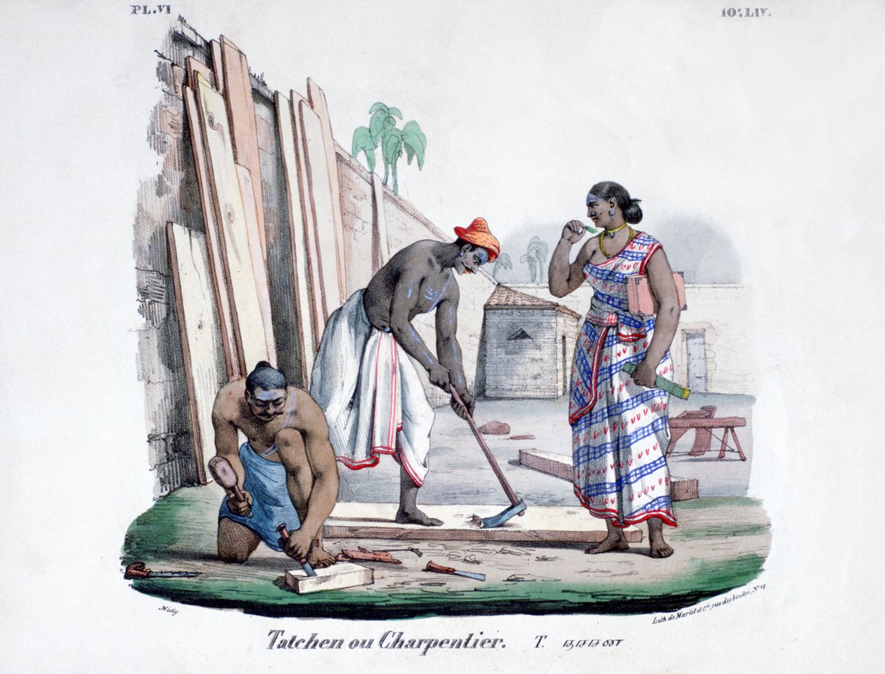 Snickare, 1828 av Marlet et Cie