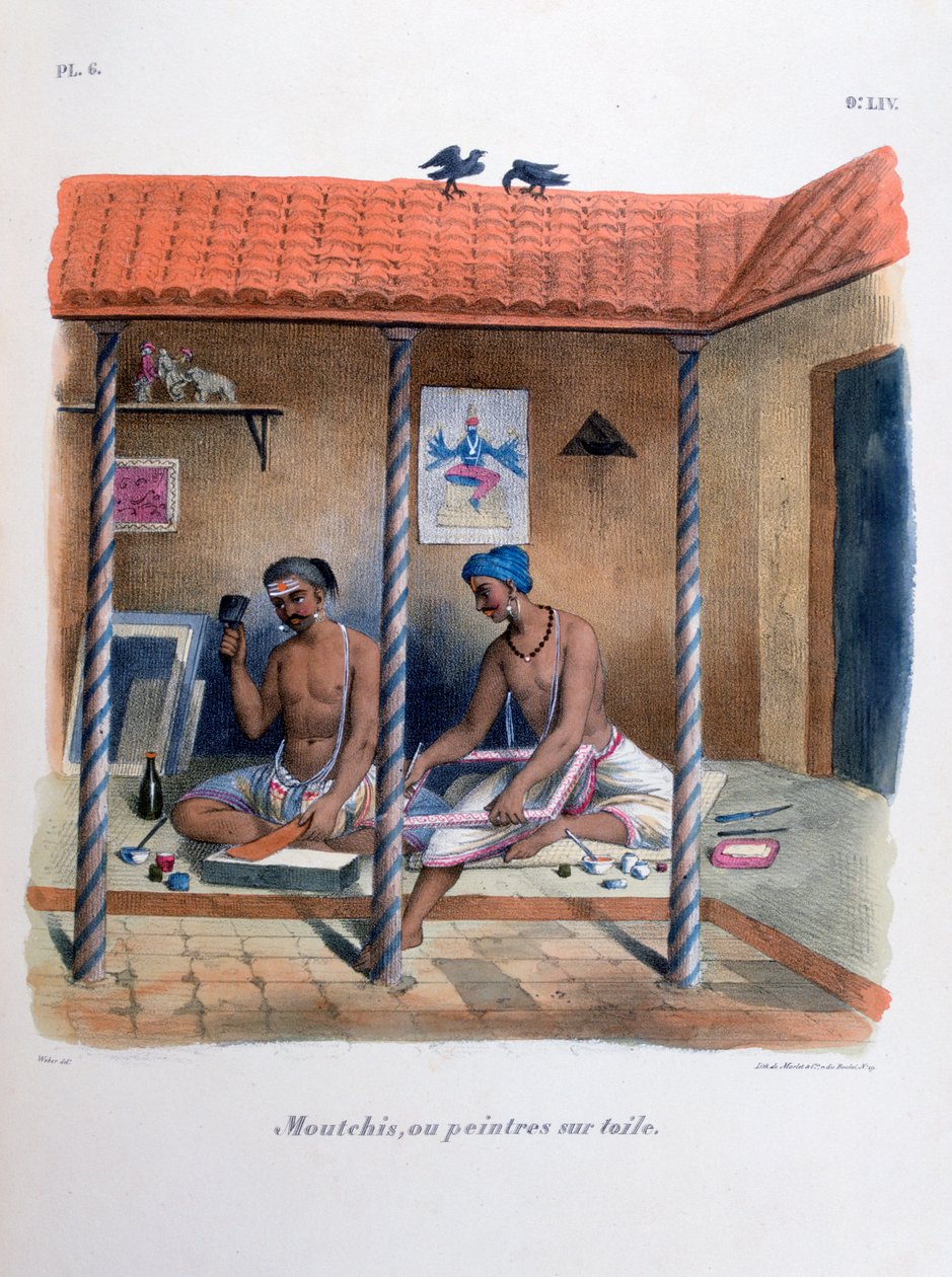 Tygmålare, 1828 av Marlet et Cie