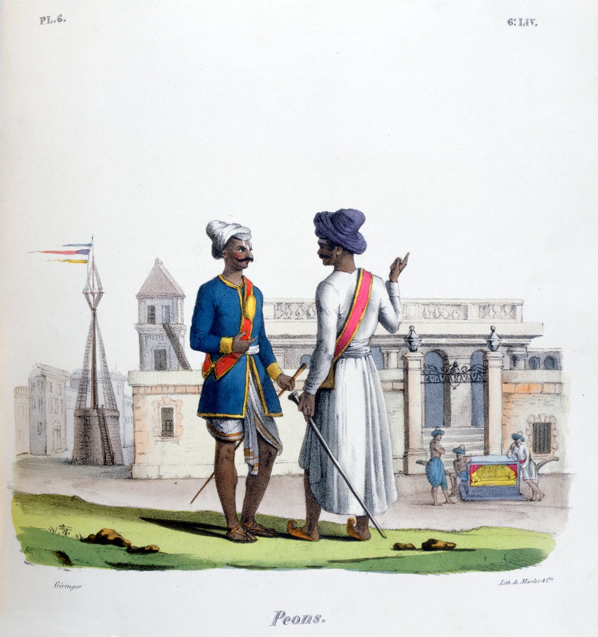 Fotsoldater, 1828 av Marlet et Cie